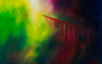 On A Red Horse - 24x48 Oil on Panel